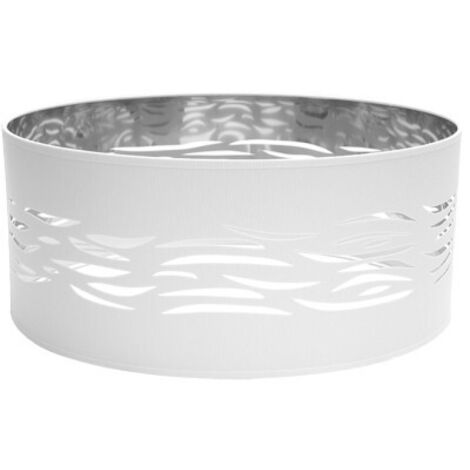 Pantalla colgante niebla 1xe27 blanco-plata 50dx50dx20h