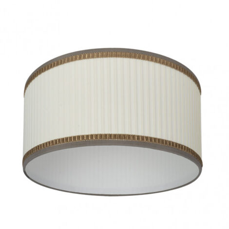Pantalla colgante/p.salon soprano e27 beis 40dx40dx21h