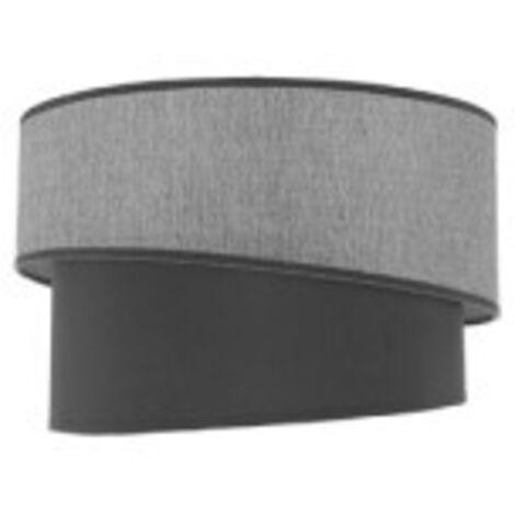 Pantalla colgante/sobrem alto hara e27 gris 30dx25dx20h