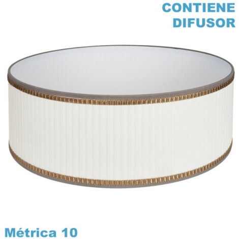 Pantalla colgante soprano m10 beis 60dx60dx23h difusor incluido