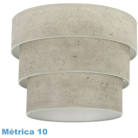 Pantalla colgante triple smile m10 cemento gris 50dx40dx28h