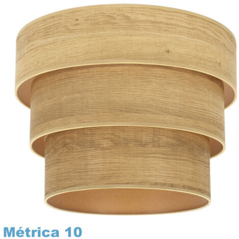 Pantalla colgante triple smile m10 madera clara 50dx40dx28h