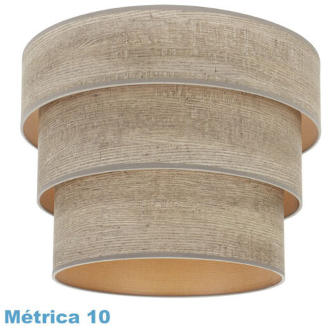 Pantalla colgante triple smile m10 madera gris 50dx40dx28h