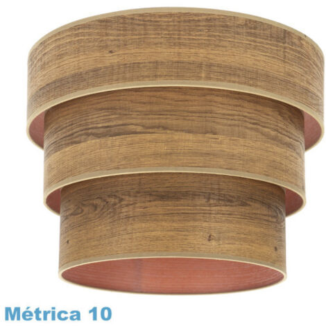 Pantalla colgante triple smile m10 madera oscura 50dx40dx28h