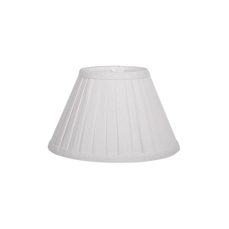 

Fabrilamp - Pantalla cónica plisada Gracia E27 blanco 35d - Blanco