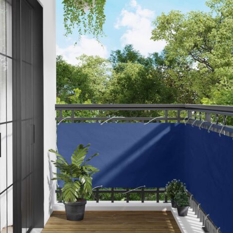 Pantalla de Balcón Azul 75 x 200 cm Oxford alu recubierto de PU