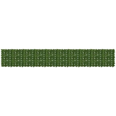 Pantalla de balcón con hojas Verde 500 x 75 cm
