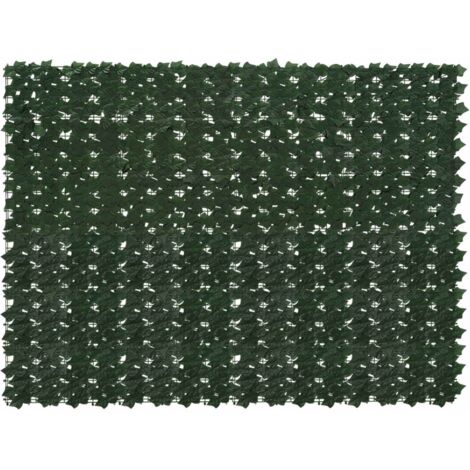 Pantalla de balcón con hojas Verde oscuro 200 x 150 cm