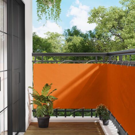 Pantalla de Balcón Naranja 100 x 600 cm Tela Oxford