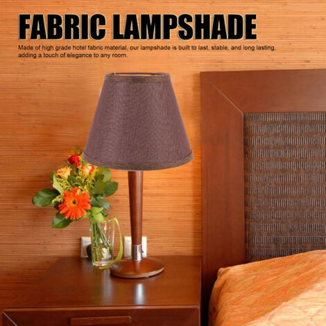 Pantalla de lámpara decorativa de tela hecha a mano E27 para lámpara de mesa - Sala de estar, dormitorio, cafetería, naturaleza