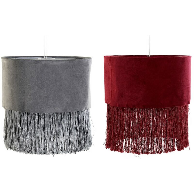 

Pantalla de Lámpara DKD Home Decor Poliéster Metal (30 x 30 x 29 cm) (2 pcs)