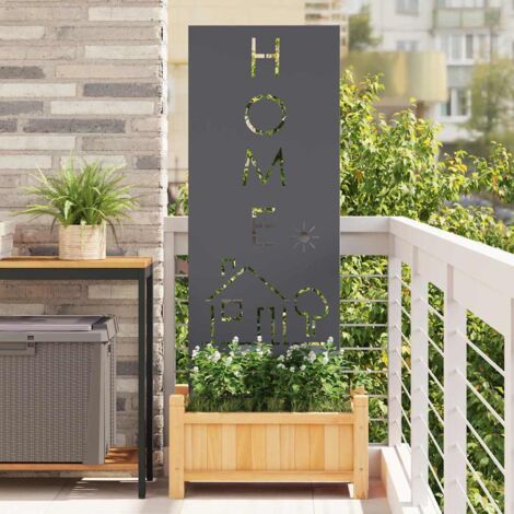 Pantalla de Privacidad para Jardín Calado Antracita 50 x 140 cm
