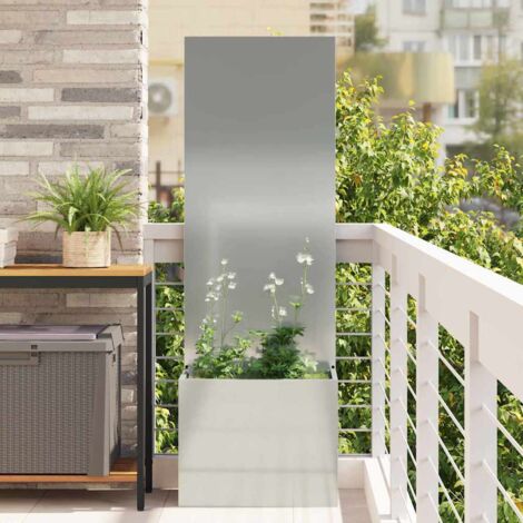 Pantalla de Privacidad para Jardín Calado Plateado 50 x 140 cm