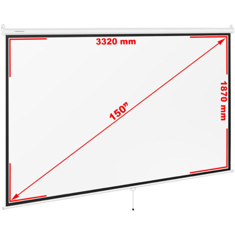 FROMM & STARCK Pantalla de proyección - 340 x 210 cm - 16:9