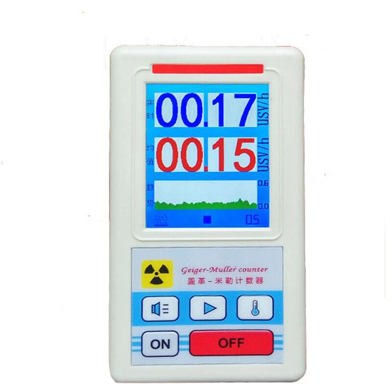 

Pantalla de visualizacion Detector de radiacion nuclear Geiger Counter, Probador de rayos X,Blanco