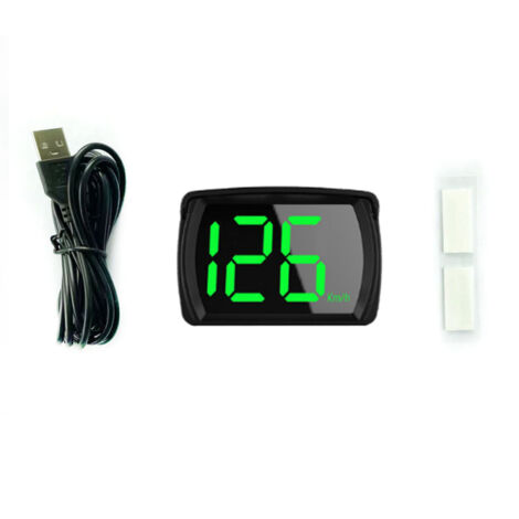 Pantalla de visualización frontal (HUD) para automóviles, camiones, SUV y motocicletas: velocímetro digital GPS con pantalla LED de caracteres grandes (km/h, mph) y GPS.