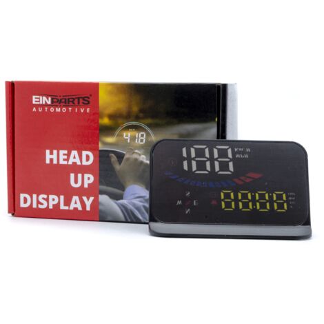 Pantalla digital de velocidad y voltaje Head-Up Display en el parabrisas con GPS
