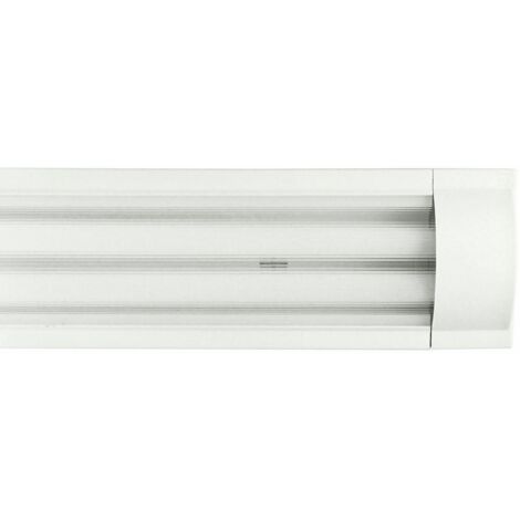 PANTALLA DIRECTA MATEL PARA 2 TUBOS LED 120CM