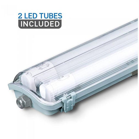 Lámpara de bañera LED de 44 vatios Pasillos de techo Lámpara de tubo Proyector de almacenamiento en habitación húmeda VTAC 6388