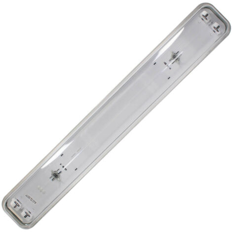 Pantalla estanca para 2 tubos LED T8 60cm