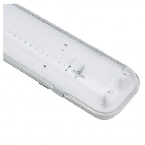 Pantalla Estanca para dos tubos LED 1200 mm (Conexión 1 Lateral) IluminaShop