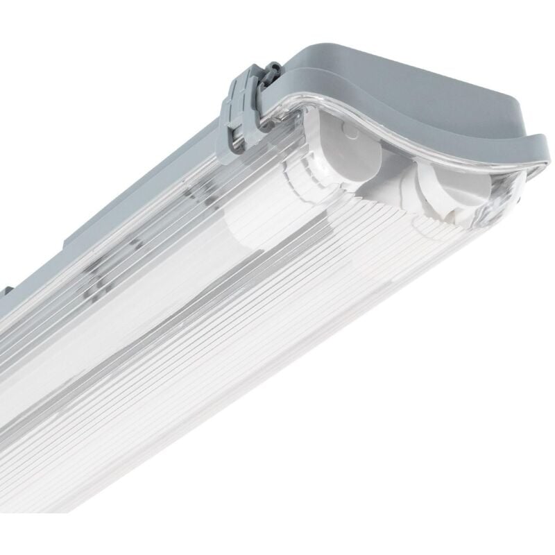 

Pantalla Estanca Slim para dos Tubos LED 1200mm IP65 Conexión un Lateral .1200 mm - 1200 mm