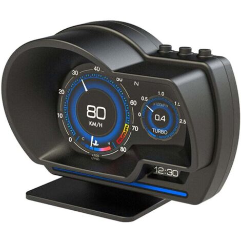 Pantalla HUD para automóvil, OBD2 + GPS, medidor inteligente, velocímetro de alta definición, herramienta de diagnóstico, conducción segura, eliminación de códigos de error OBD, alarma de falla