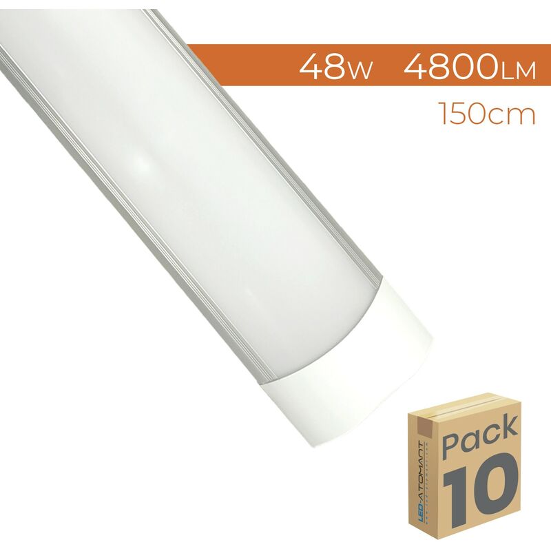 

Led Atomant Sl - Pantalla LED Lineal Superficie 150cm 48W 4800LM | Blanco Frío 6500K - Pack 10 Uds. - Blanco Frío 6500K