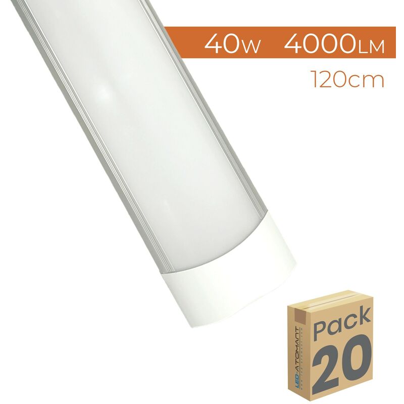 

Led Atomant Sl - Pantalla LED Lineal Superficie Slim 120cm 40W 4000LM | Blanco Neutro 4500K - Pack 20 Uds. - Blanco Neutro 4500K