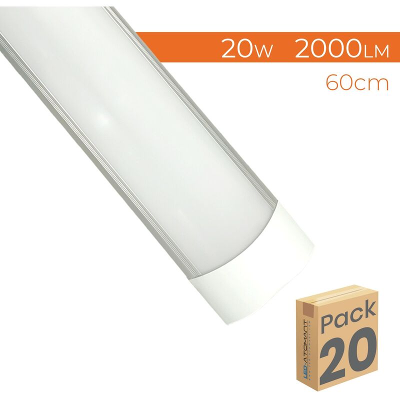 

Pantalla LED Lineal Superficie Slim 60cm 20W 2000LM | Blanco Neutro 4500K - Pack 20 Uds. - Blanco Neutro 4500K