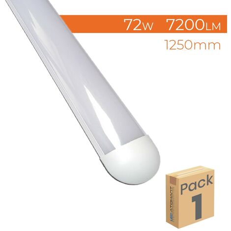 Pantalla LED Lineal Superficie Slim Plus 125cm 72W 7200LM | Pack 2 Uds. - Blanco Neutro 4500K