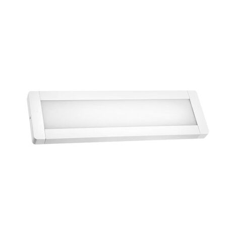 Pantalla LED rectangular (25W 6400K 2850lm) IP20 55x16cm color blanco
