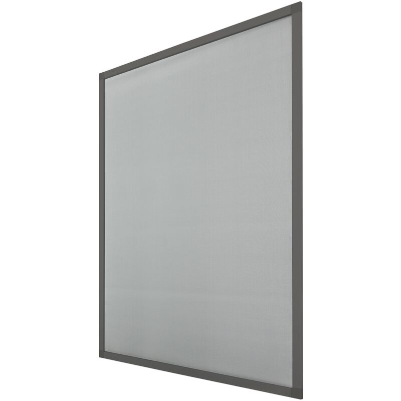 

Pantalla mosquitera ventana 120 x 140 cm contra insectos bichos aluminio gris