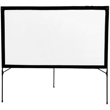 PANTALLA MURAL PORTATIL APPROX 77 183x102 cm MARCO PLEGABLE PROYECCION DE DOBLE CARA BOLSA DE TRANS