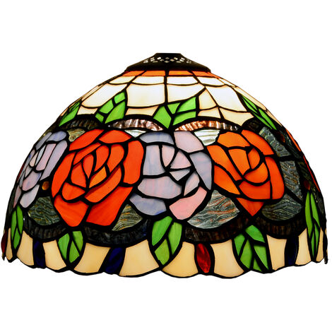 Pantalla para Lámpara Tiffany suelta Serie Rosy D-20cm 2837