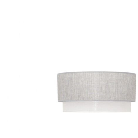 Pantalla pie salon kenya e27 gris/blanco 40dx38dx22h