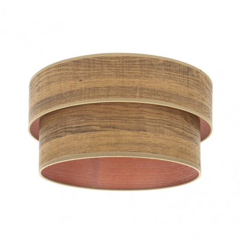 Pantalla pie salon smile e27 madera oscura 40dx35dx21h