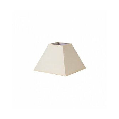 Pantalla Piramide Mezzo E27 beige 30dx13dx22h Tejido Popelin