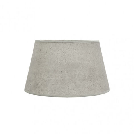 Pantalla salma e27 cemento gris 35dx25dx20h conica  abierta