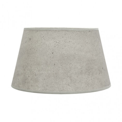 Pantalla salma e27 cemento gris 45dx35dx30h conica  abierta