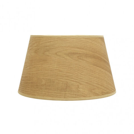 Pantalla salma e27 madera clara 40dx30dx25h conica  abierta
