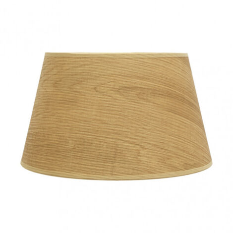 Pantalla salma e27 madera clara 45dx35dx30h conica  abierta