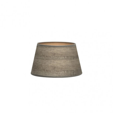 Pantalla salma e27 madera gris 25dx20dx15h conica