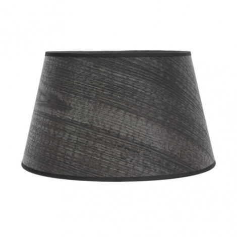 Pantalla salma e27 madera negra 45dx35dx30h conica abierta
