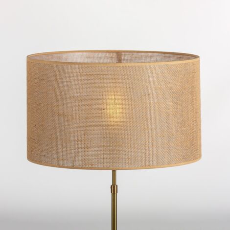 Pantalla Tubo 40X40X24 Sisal Crema