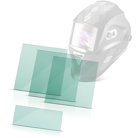 Pantallas de repuesto STAHLWERK para el casco de soldador ST-550L, transparente, conjunto de 3