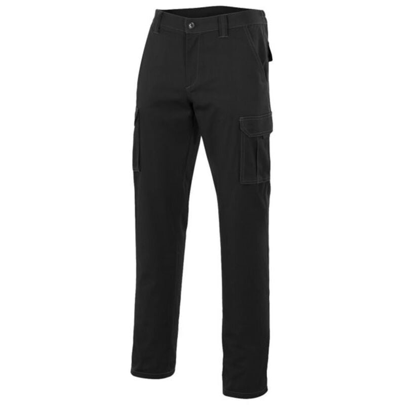 

Velilla - Pantalón multibolsillos de corte Slim Fit con goma elástica Serie 103001 | Negro - 56