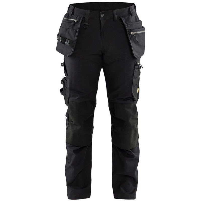 Pantalon de travail stretch artisan 1790 - Noir/Noir xl - FR(48) - SE(C54) - Longues