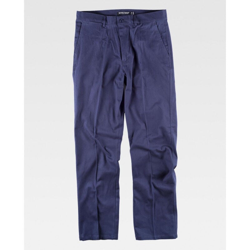 

Pantalón tipo Chino en tejido elástico de algodón B1422 | Azul marino - 54 - Workteam