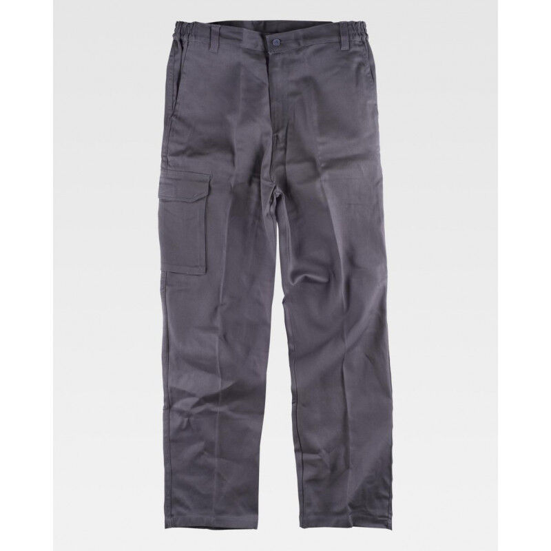 

Pantalón recto multibolsillos de algodón grueso B1455 | Gris - 42 - Workteam